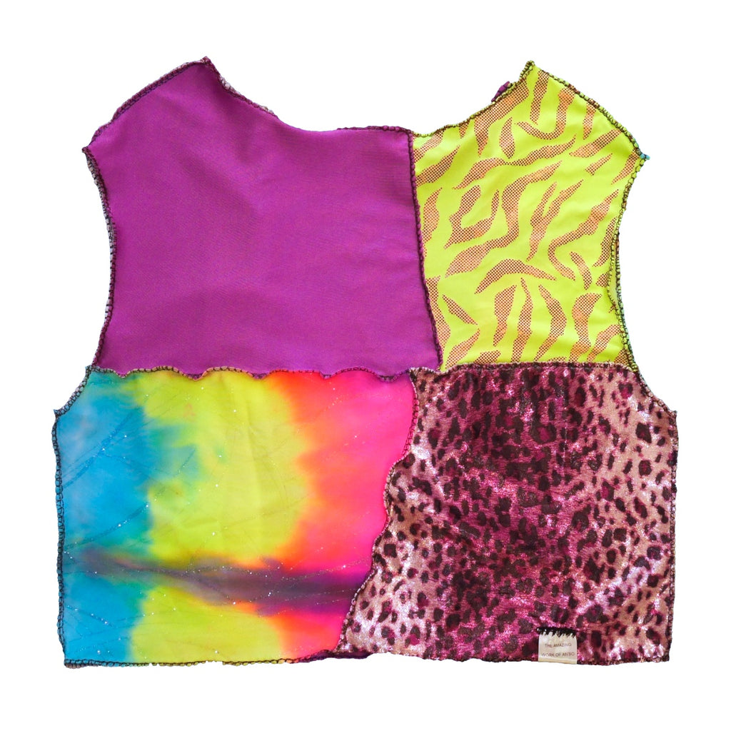 Upcycled Top LARGE - Wild Sunset