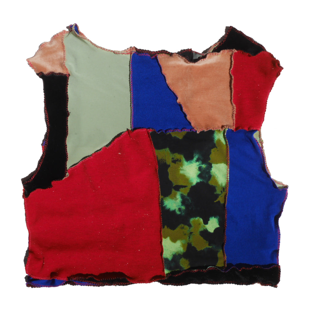 Upcycled Top LARGE - Funky Camouflage