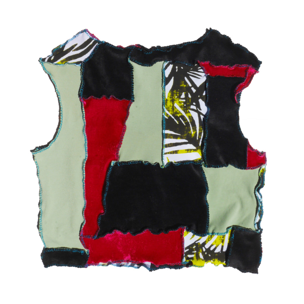 Upcycled Top SMALL - Funky Tropic